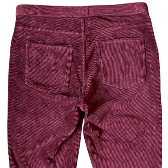Uniqlo Corduroy Leggings Pull On Stretch Pants Womens Size Small Burgundy - Picture 4 of 8